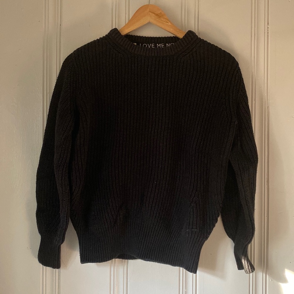 Scotch & Soda Black Sweater. Medium.